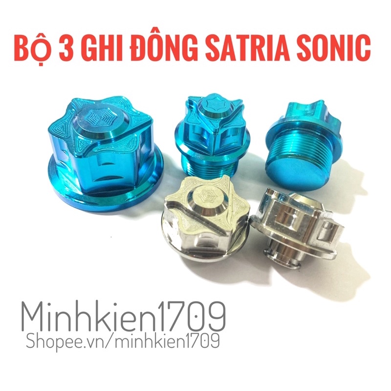 (GR5 XỊN) Ốc titan ghi đông Raider Satria Sonic 150