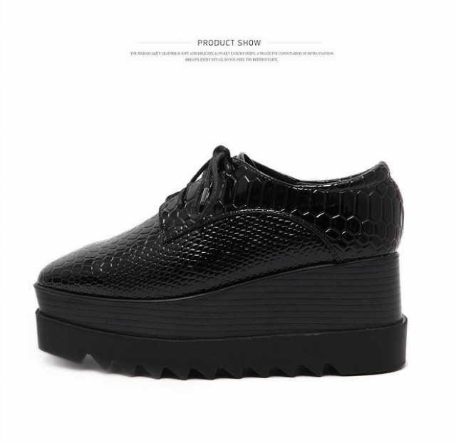 Giày da đế bánh mì Stella