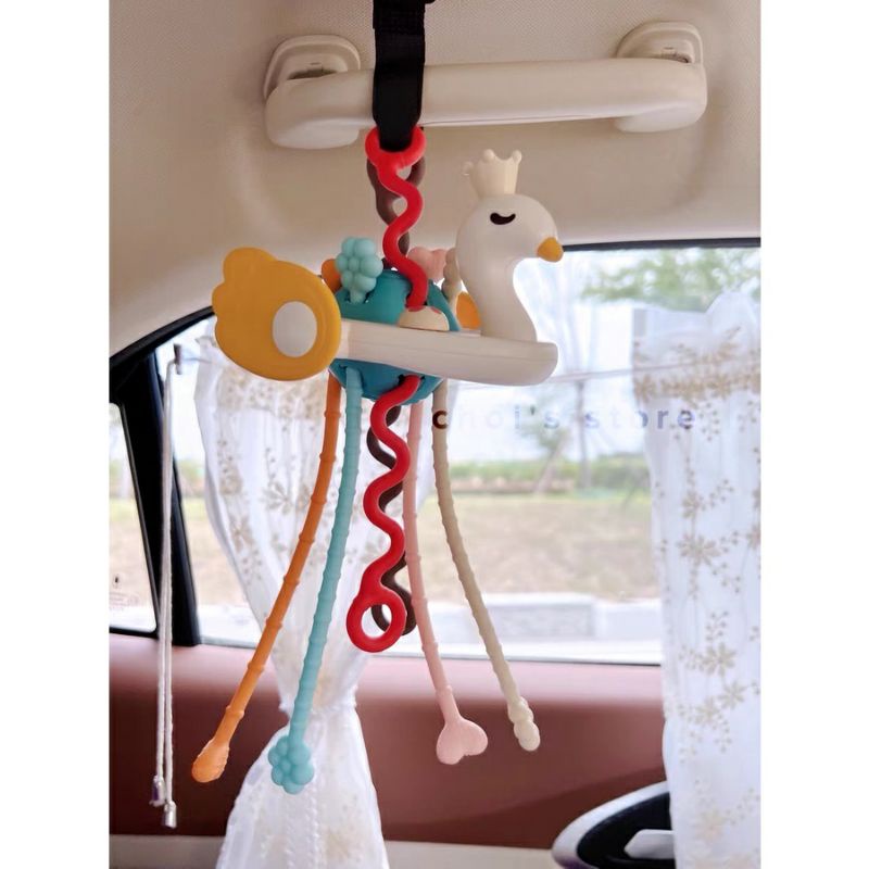 Đồ chơi rút dây thông minh bằng silicon cao cấp rèn luyện kỹ năng cầm, nắm cho bé