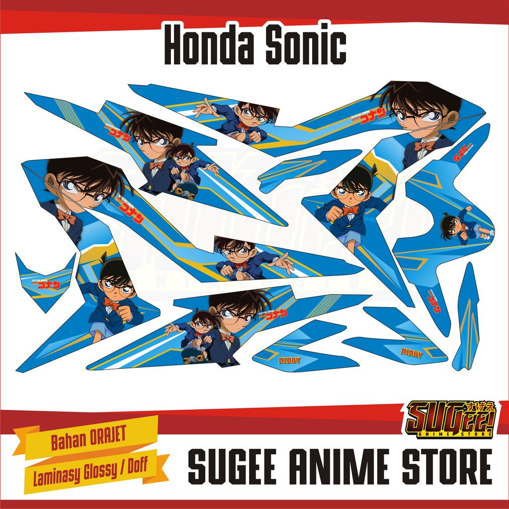 Sticker Dán Trang Trí Xe Mô Tô Honda Sonic Conan