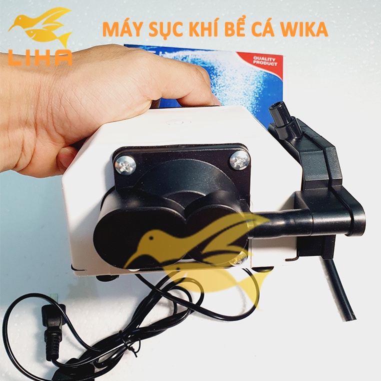 Máy Sủi Oxy Wika 10W Siêu Êm - Máy Oxi Êm Cho Bể Cá