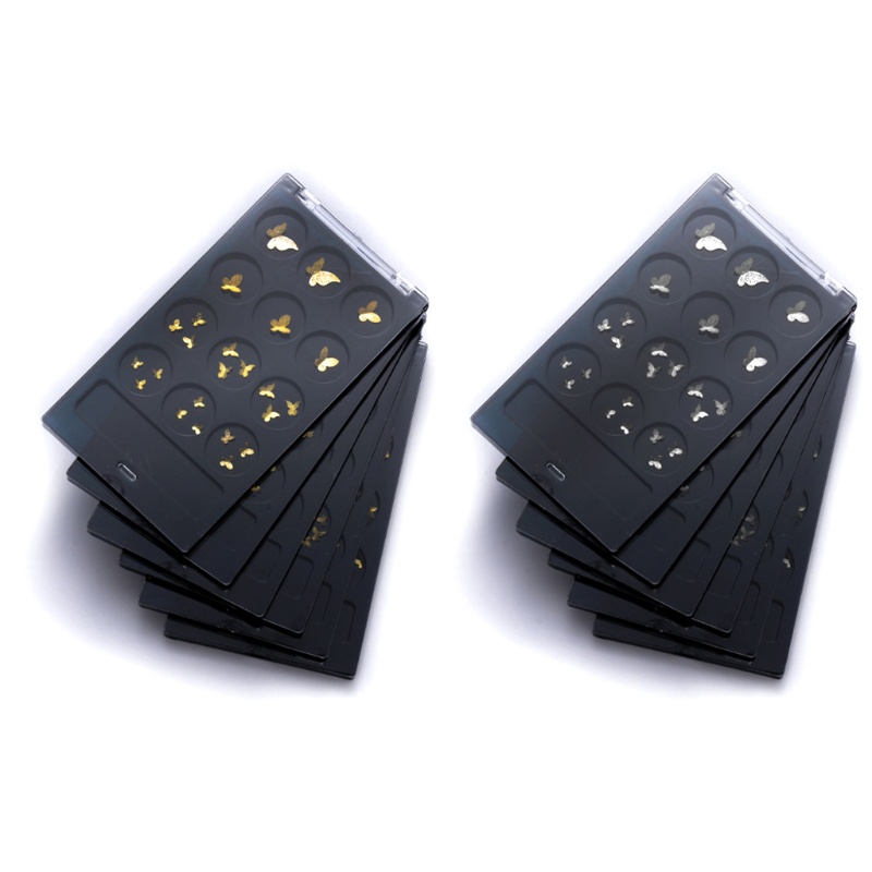 Miếng Dán Trang Trí Móng Tay Hình Bướm 3D Bằng Hợp Kim DIY