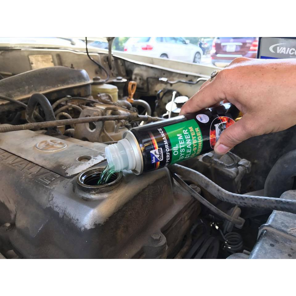 Vệ sinh động cơ PKL , ô tô Bluechem oil system cleaner