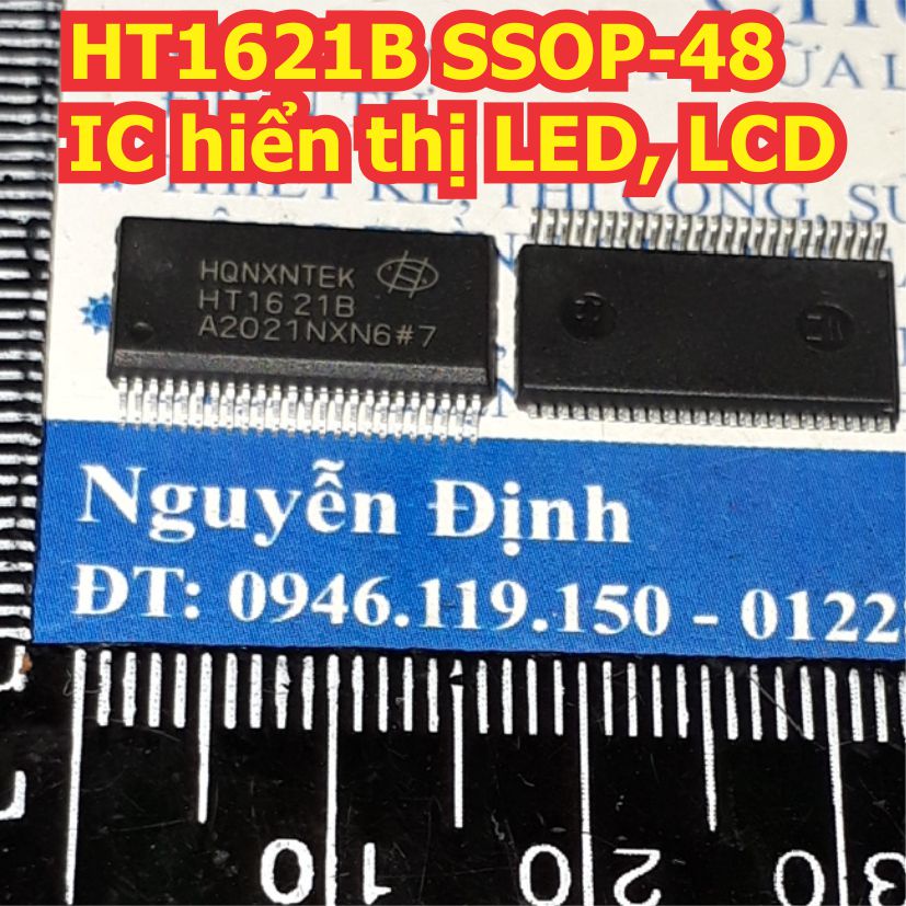 3 con HT1621B HT1621 TM1621B TM1621C 1621 SSOP-48 IC hiển thị LED, LCD kde3040