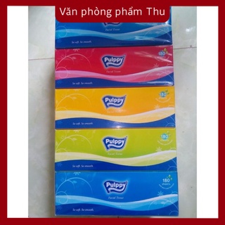 Khăn giấy hộp Pulppy 180 tờ 2 lớp