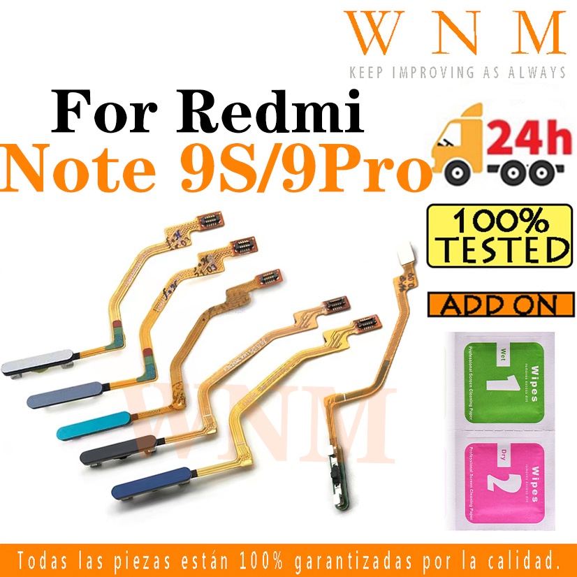 Cáp Nút Nguồn Cảm Ứng Vân Tay Cho xiaomi redmi note 9s note 9pro / note 9 s pro