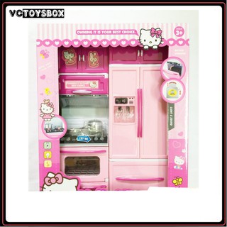 [ RẺ VÔ ĐỐI ] ĐỒ CHƠI ĐỒ HÀNG - TỦ BẾP HỒNG HELLO KITTY