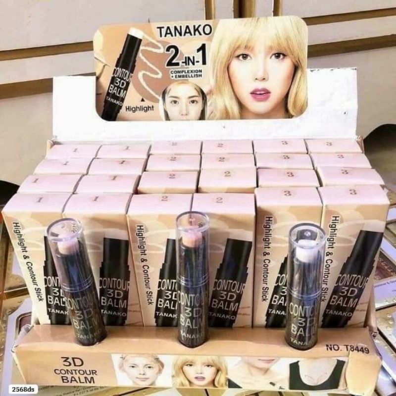 THANH TẠO KHỐI TANAKO 2 ĐẦU THÁI LAN CONTOUR 3D BALM NỘI ĐỊA THÁI