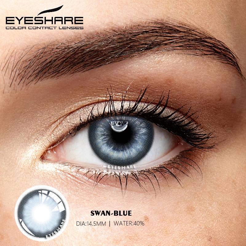 EYESHARE [Hàng mới về] 2 Kính áp tròng mềm mại màu sắc chân thực thời trang