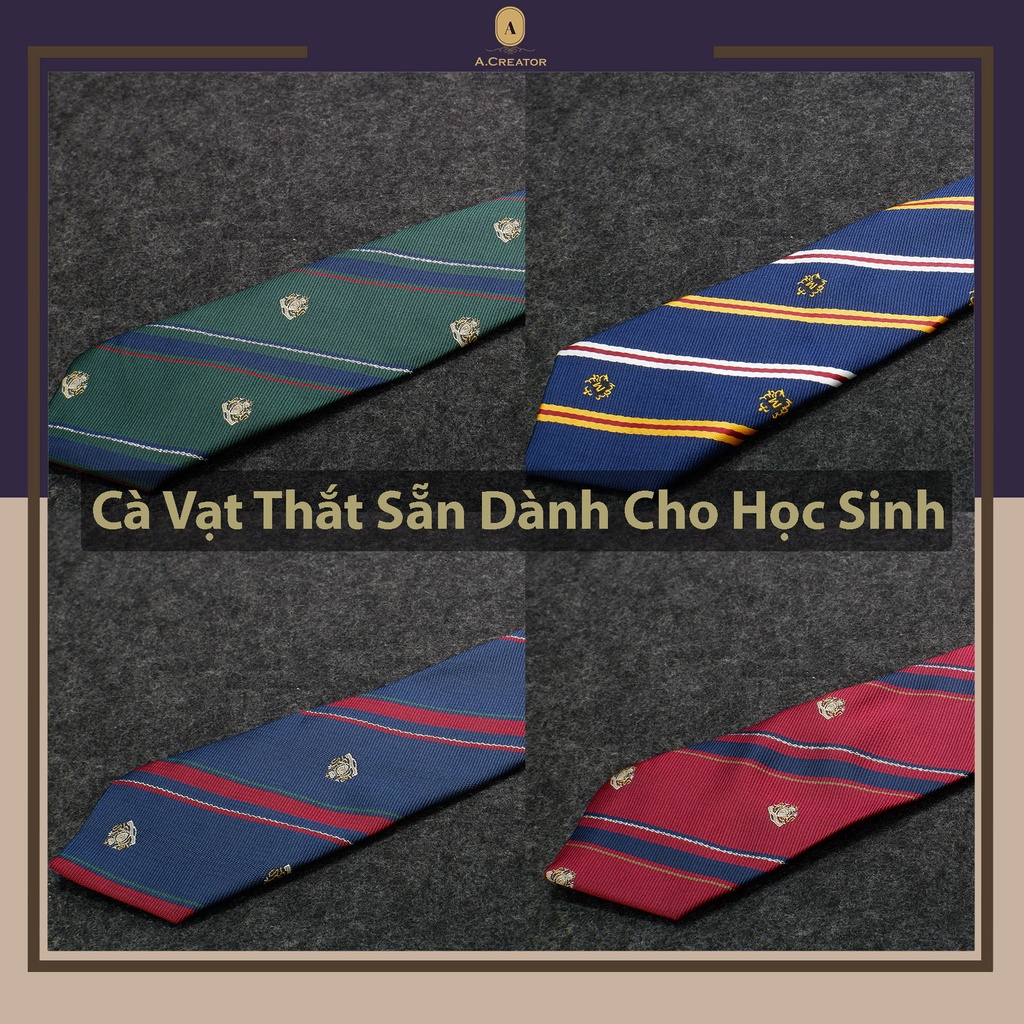 Cà Vạt Thắt Sẵn Dành Cho Học Sinh Nam Nữ - Cực Đẹp