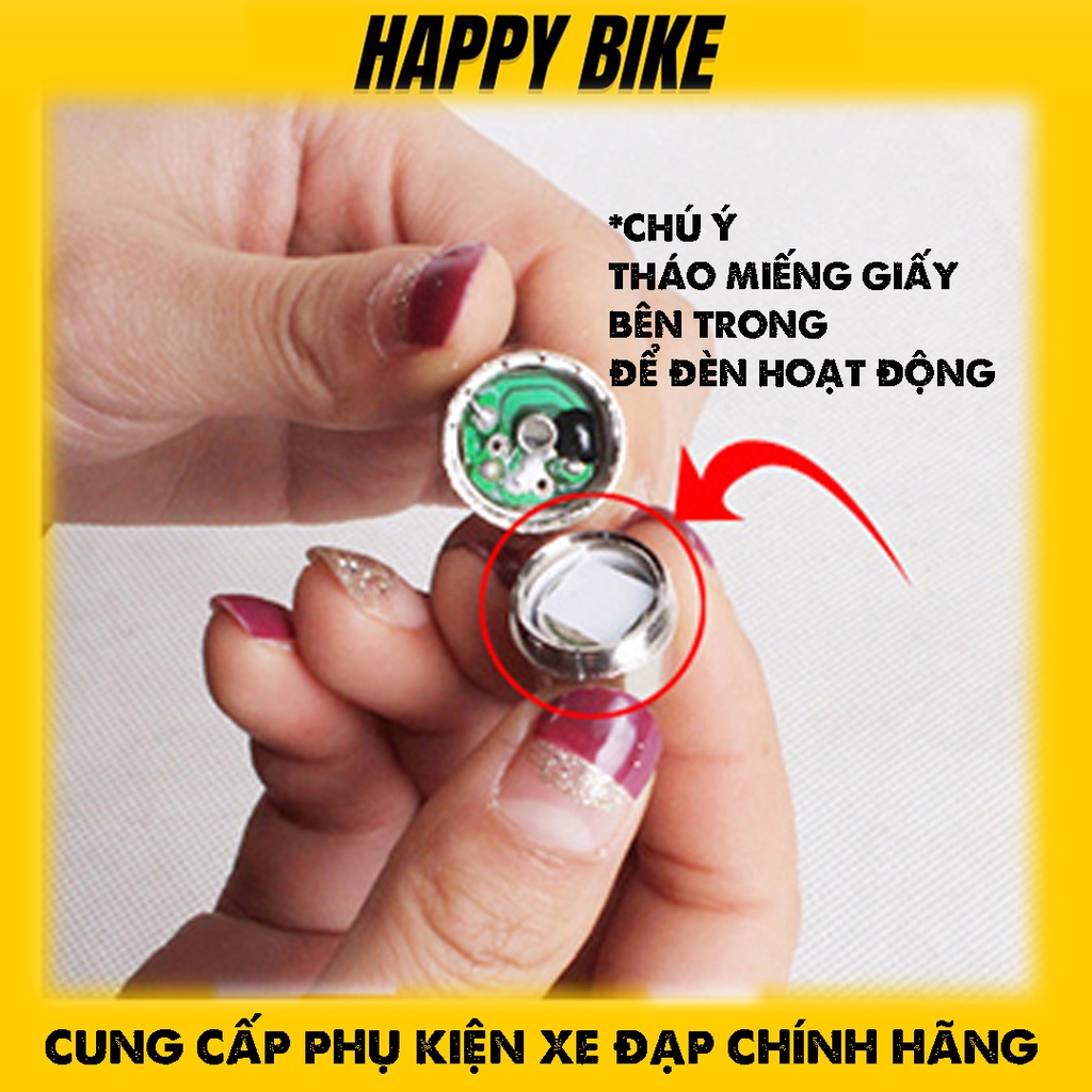 Đèn xe đạp LED gắn van  thể thao, đèn led gắn xe đạp siêu sáng