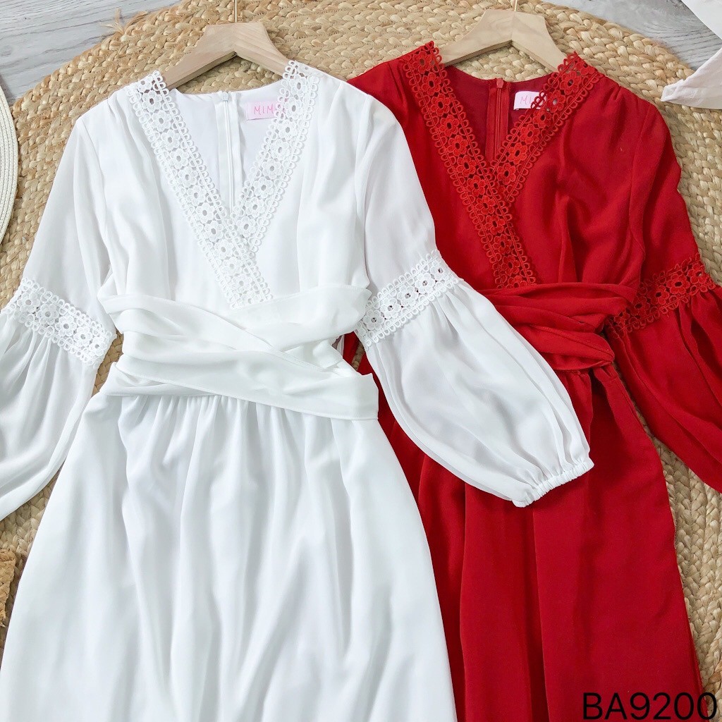 Đầm Maxi tay dài, viền ren, đầm đi biển, chụp hình cưới, kỷ yếu là xuất sắc VINTAGE STORE | BigBuy360 - bigbuy360.vn