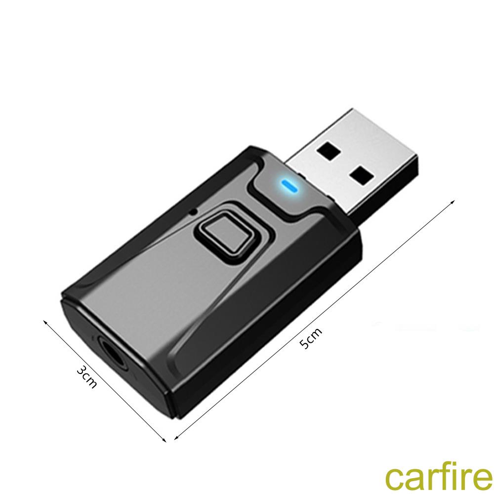 USB Bluetooth 5 0 Audio Receiver Stereo AUX USB 3 5mm Jack RCA & Mic Handsfree Call for TV PC Headphones Home