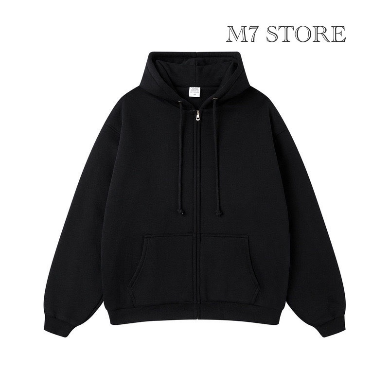 Áo hoodie zip, Áo khoác nữ,áo khoác nam nữ unisex M7 cao cấp M750