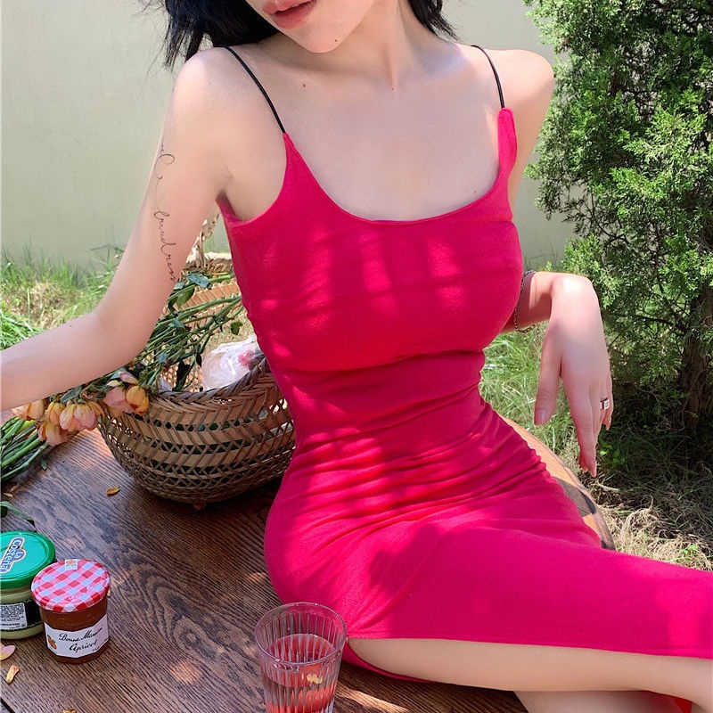 COZOK Đầm Sát Nách Dáng Ôm Thời Trang Hong Kong Quyến Rũ