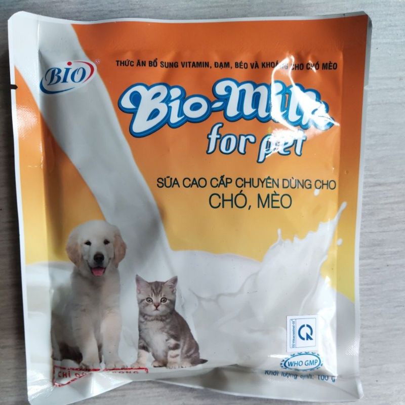 Sữa bột Bio-milk dành cho Chó mèo gói 100g
