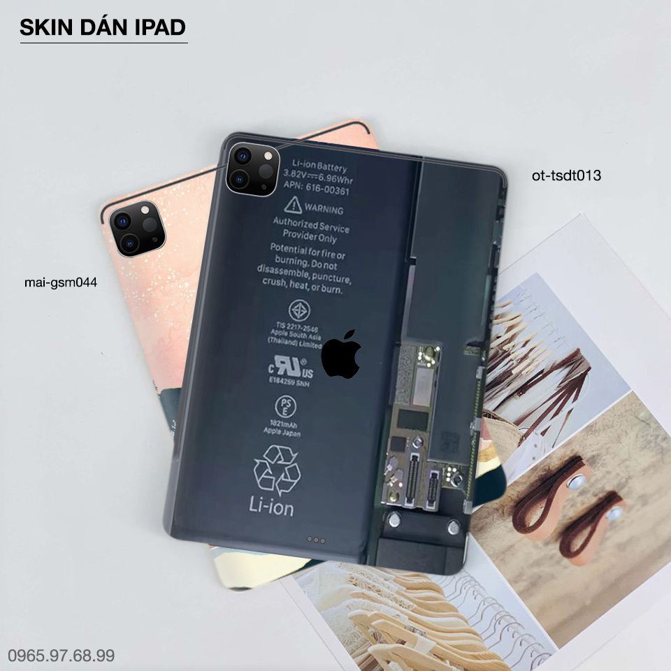 Skin dán iPad in hình trong suốt - tsdt013 (inbox mã máy cho Shop)