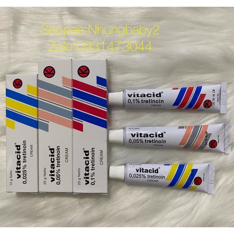 Kem Vitacid Tretinoin chống lão hoá loại bỏ mụn