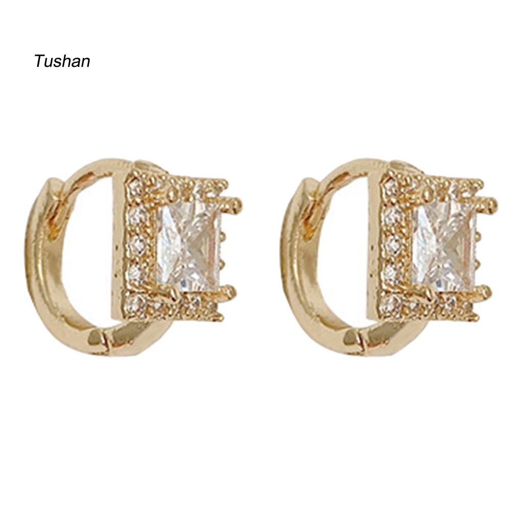 Bông Tai Đính Đá Sáng Lấp Lánh Thời Trang Cho Nữ