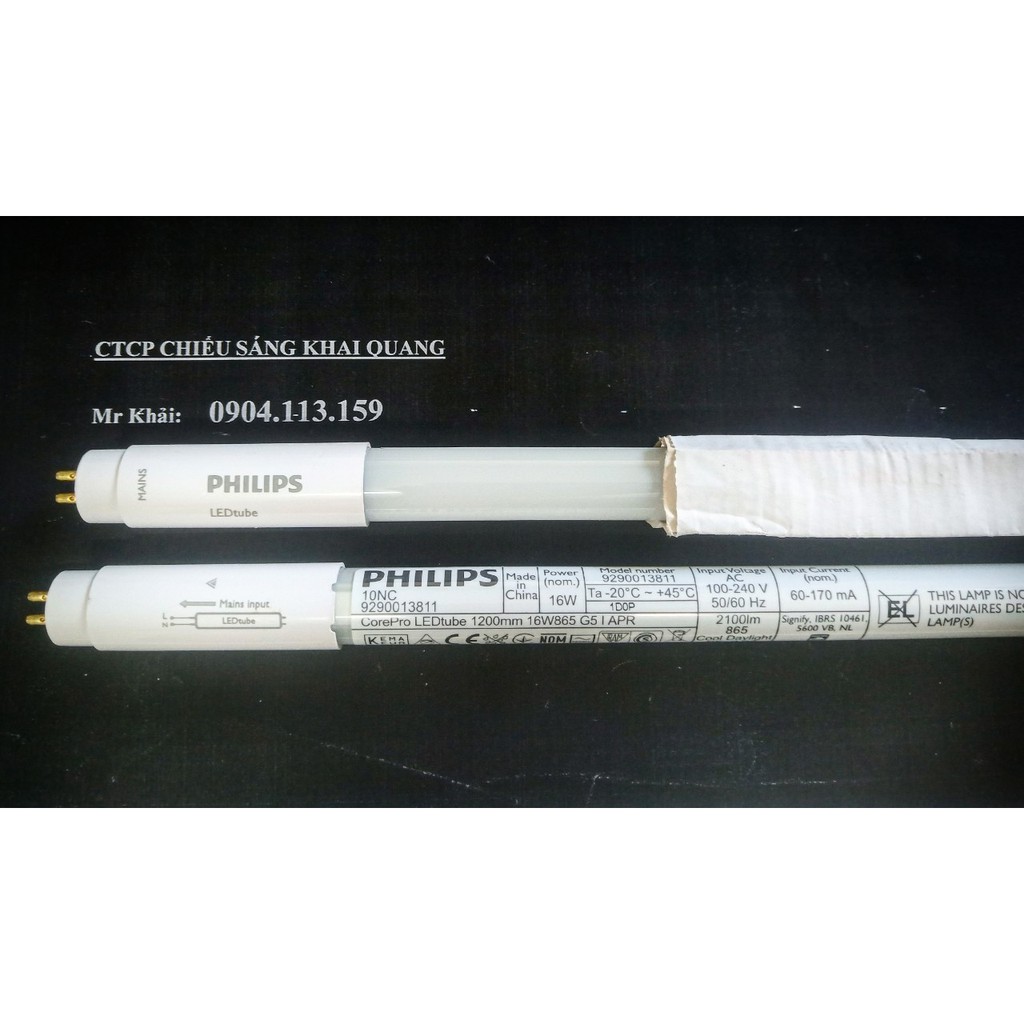 Bóng tuýp led T5 Philips CorePro LEDtube 1200mm 16W 865 G5 dài 1.2m