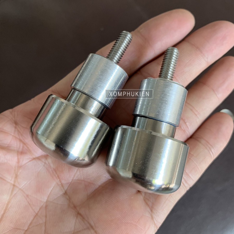 Gù Inox Loại Đẹp Gắn Ghi Đông Xe Máy [ 1 Đôi ]