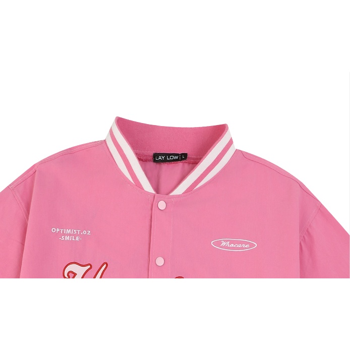 Áo khoác bóng chày Nelly Heybig tay ngắn - Smile