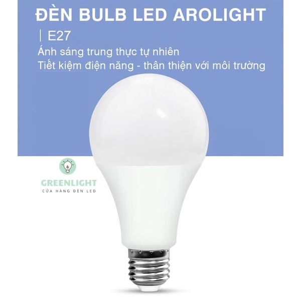 Bóng đèn LED Búp Kín nước Arolight 3W 5W 7W 12W 18W, Độ sáng cao, Tuổi thọ lâu bền, Bảo hành 1 Đổi 1