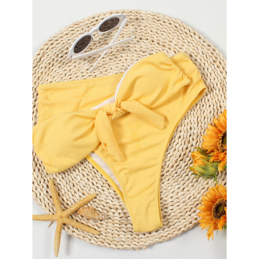 Bikini Thắt Nút Lưng Cao Phong Cách Mới Cho Nữ