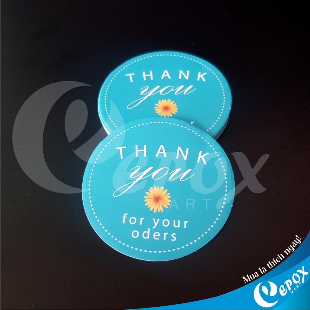 [1k] Decal Thank You 5cm, set gồm 2 tờ | BigBuy360 - bigbuy360.vn
