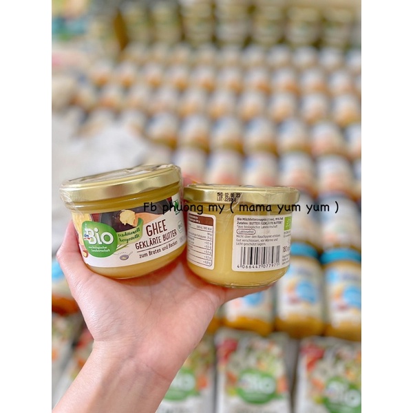 Date 2025 BƠ GHEE hữu cơ Dmbio Ener Bio ĐỨC