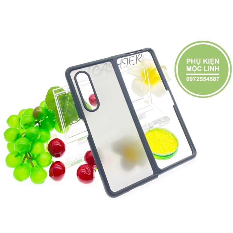 Ốp lưng 2 mặt màu nhám chống vân Samsung Galaxy Z fold3