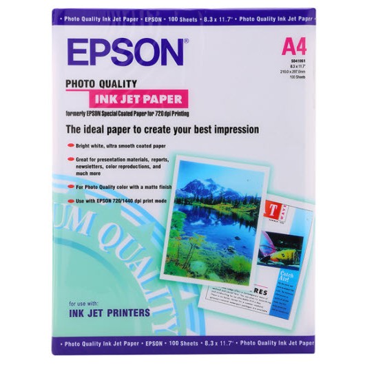 Giấy thuốc 2 mặt Epson A4 S041061 (mỏng) (100 tờ)