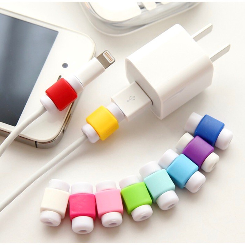 Phụ Kiện Bảo Vệ Dây Cáp Sạc Iphone Ipad Lightning Nhiều Màu Sắc