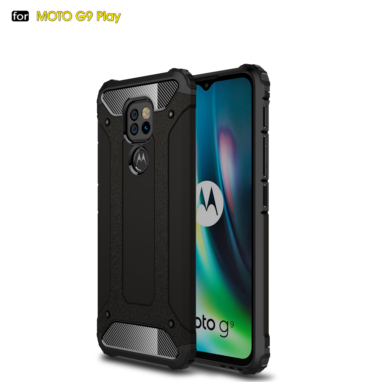 Ốp Lưng Điện Thoại Thời Trang áo giáp Chống Sốc Cho Motorola Moto G9 Play