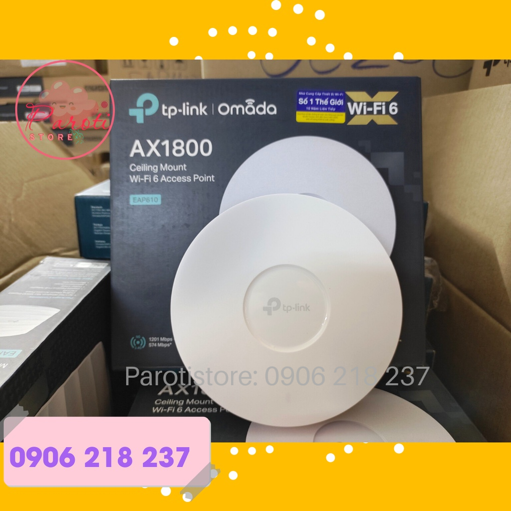 COMBO Router TL-ER7206 kèm Wifi EAP610 AX1800 chuẩn Wifi 6  _chính hãng, mới 100%