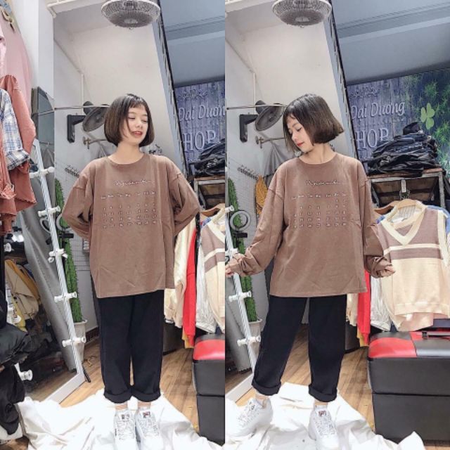 Sản phẩm gia đình làm: Áo dài tay nữ số