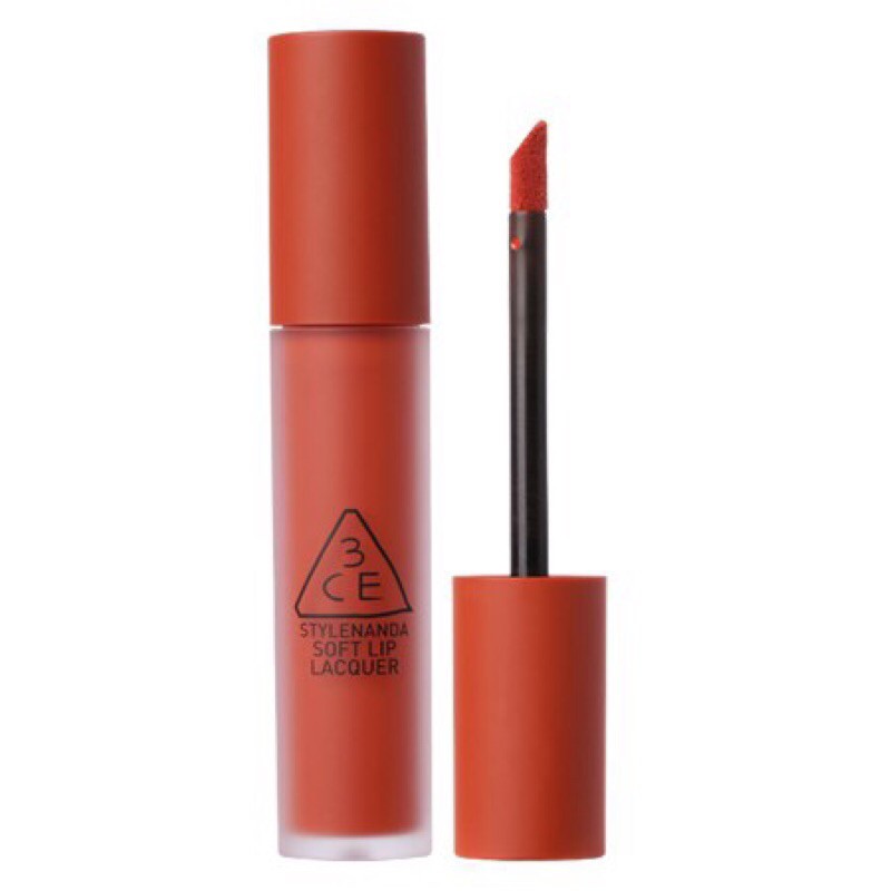 Son 3CE Kem Soft Lip Lacquer Màu NULL SET - Đỏ Gạch