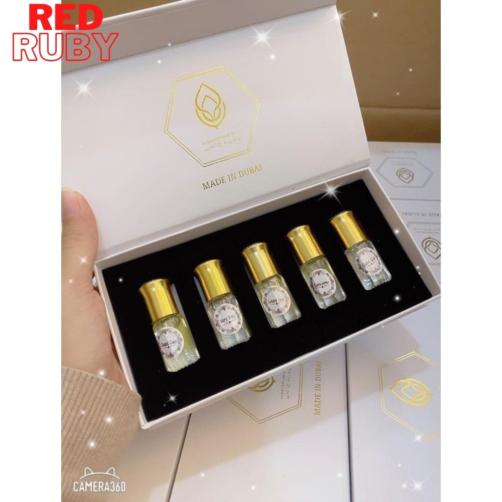Set 5 chai tinh dầu nước hoa Dubai - thơm nhất, HOT nhất,hàng chính hãng