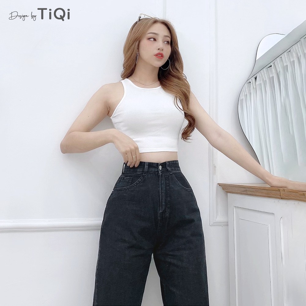 Quần jean ống suông Nữ lưng cao TiQi Jeans B2-1581 | BigBuy360 - bigbuy360.vn