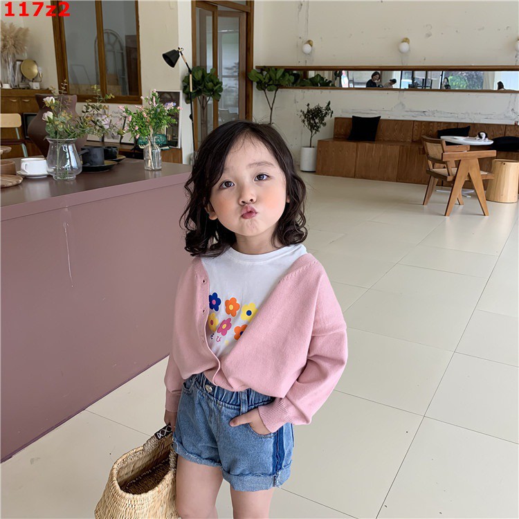 Áo cardigan len phong cách Hàn Quốc bé trai bé gái mẫu mới 2019 cực xinh