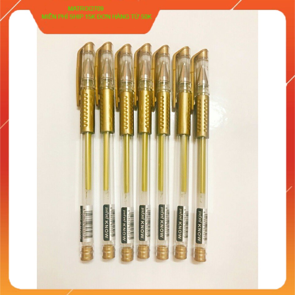 [HCM] Bút Gel Màu Gold, Bút Ghi Thiệp Ngòi 0.7mm