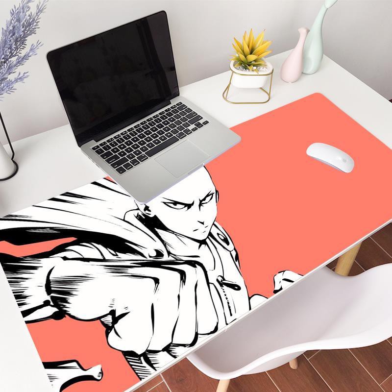 Tấm lót chuột bàn phím máy tính cỡ vừa họa tiết One Punch Superman