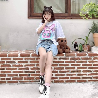ÁO THUN BAD RABBIT HỒNG