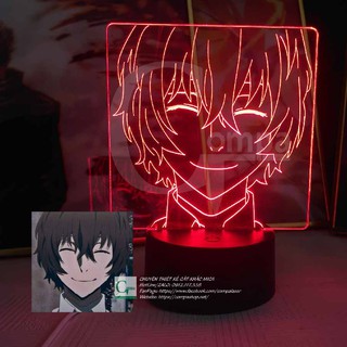 [ẢNH SHOP TỰ CHỤP] Đèn Ngủ Bungou Stray Dogs Dazai Osamu Type 09 ABSD0109 16 màu tùy chỉnh COMPASHOP