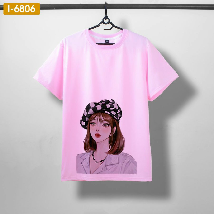 Áo thun nữ tay lỡ fom  IN HÌNH CÔ GÁI SIEU HOT , rẻ đẹp , áo thun unisex  giá gốc tận xưởng