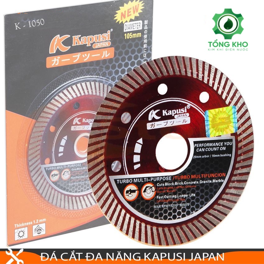 Đá cắt đa năng Kapusi Japan chính hãng Nhật - Đá cắt sắt, thép, inox, siêu sắc, bền cao cấp - Tổng kho kim khí điện nước
