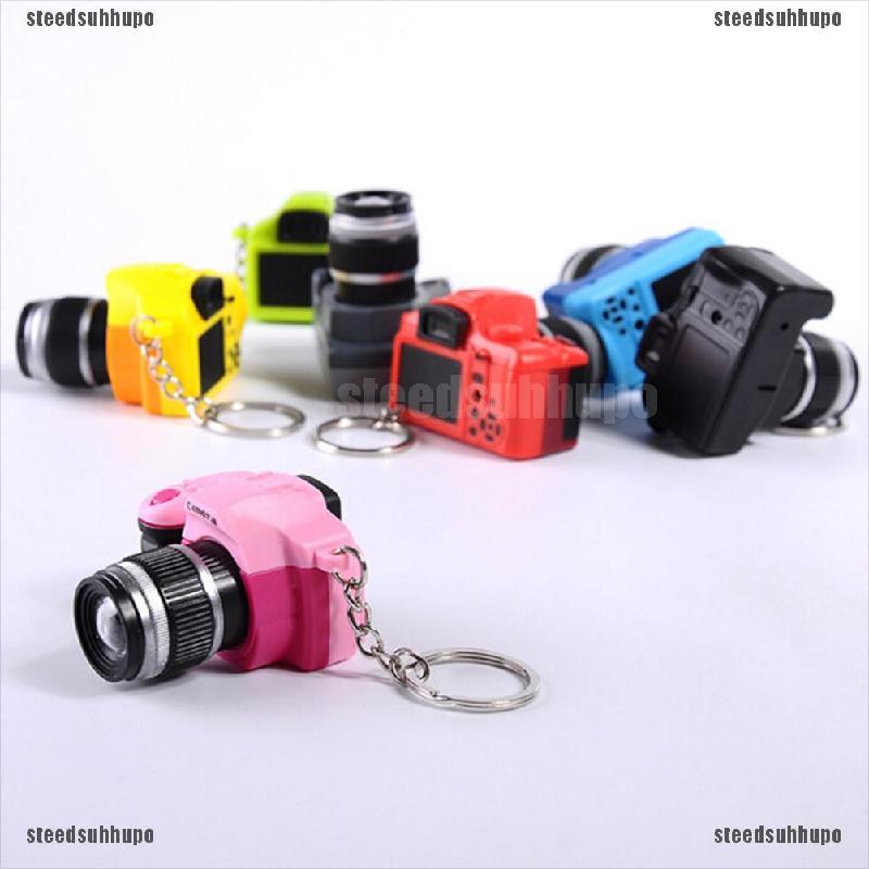 (SPVN---NEW)Cute Mini Toy Camera Charm Keychain With Flash Light&Sound Effect Gift