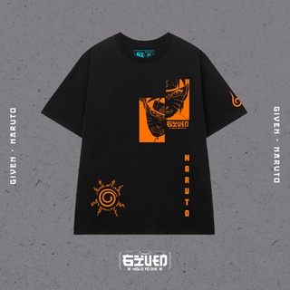 Áo thun naruto màu đen cam