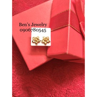 Bông tai xi vàng 24k