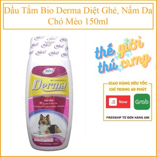 Dầu Tắm Bio Derma Diệt Ghẻ, Nấm Da Chó Mèo 150ml